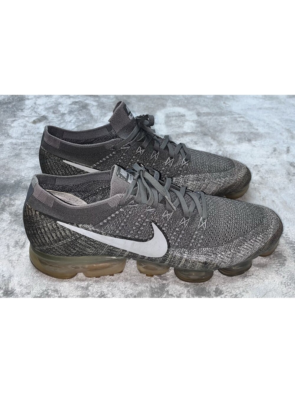 Nike Air Vapormax Flyknit Asphalt Gray Sneakers Shoe Men's Size 12 849558-002